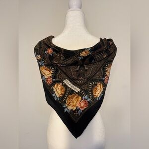 Vintage YSL- Yves Saint Laurent Floral Silk Scarf